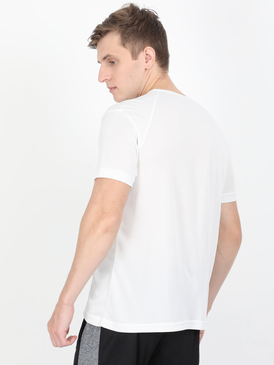 Men's rPET Stylish Gym TShirt - White
