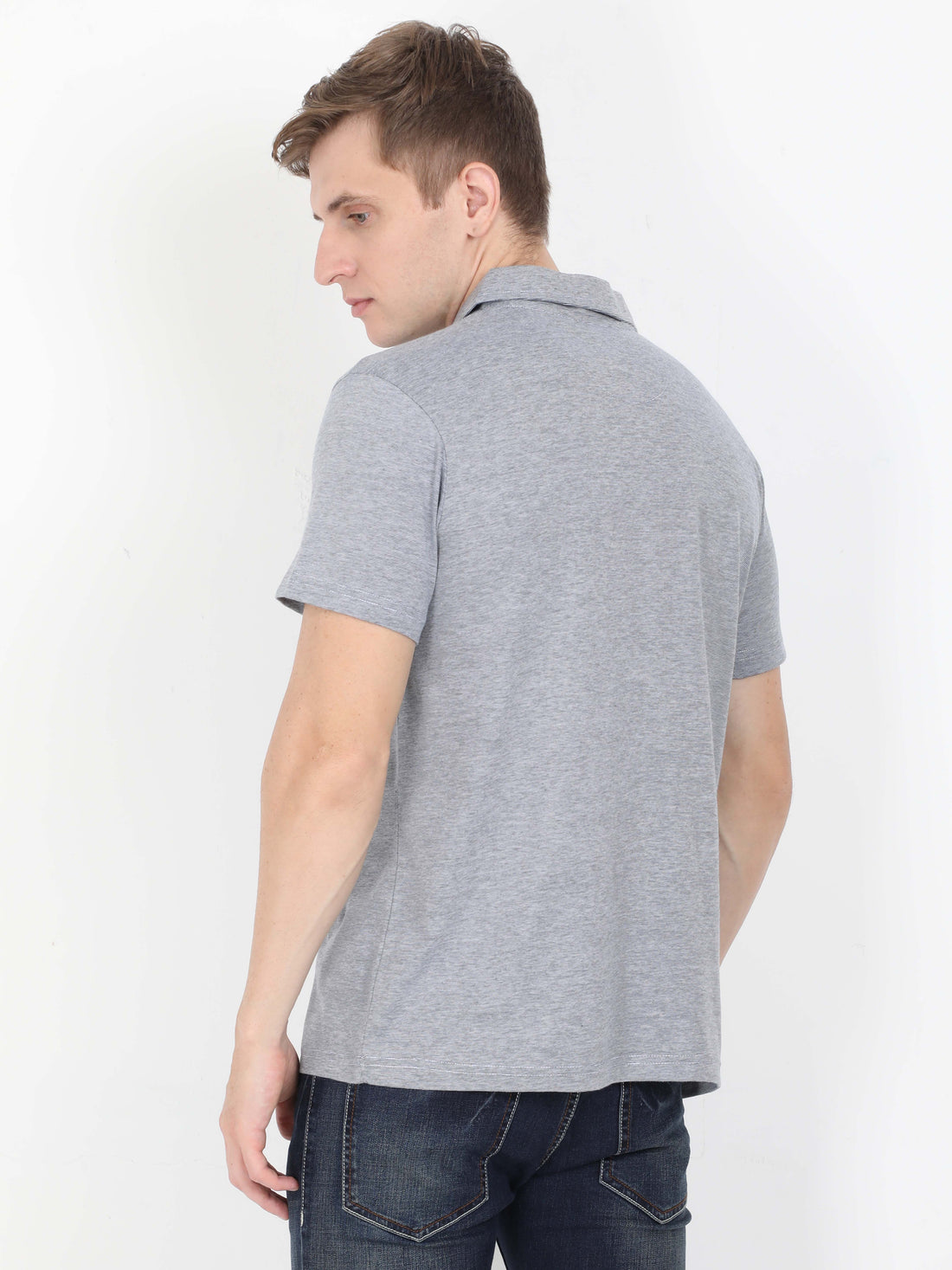 Solid Mens Polo Tshirt for Men - Navy