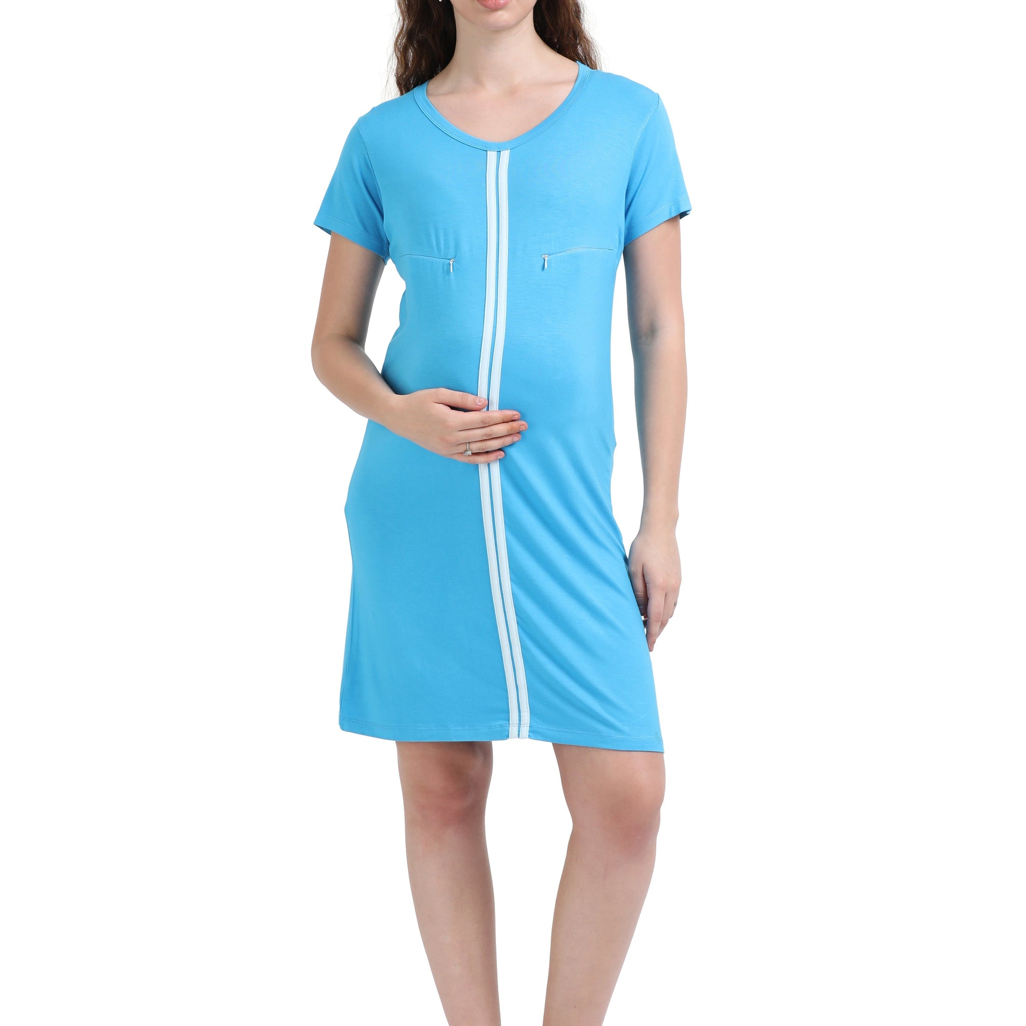 Women's Tee Nursing Maternity Dress With Bamboo Fabric