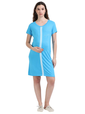 Women's Tee Nursing Maternity Dress With Bamboo Fabric