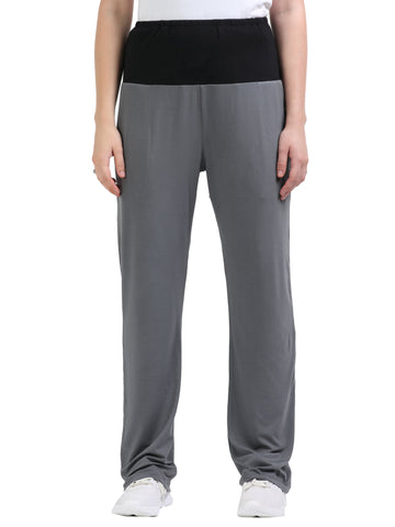 Women's Flared Stretch Maternity Pants With Bamboo Fabric