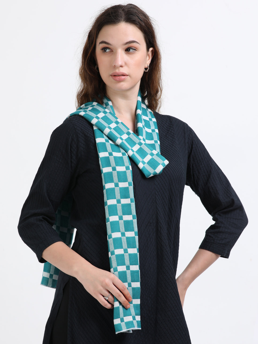 Luxurious Stole - Ramargreen With Semidull