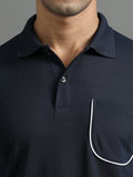 Men's rPET Full-Sleeved Athletic Polo T-Shirt
