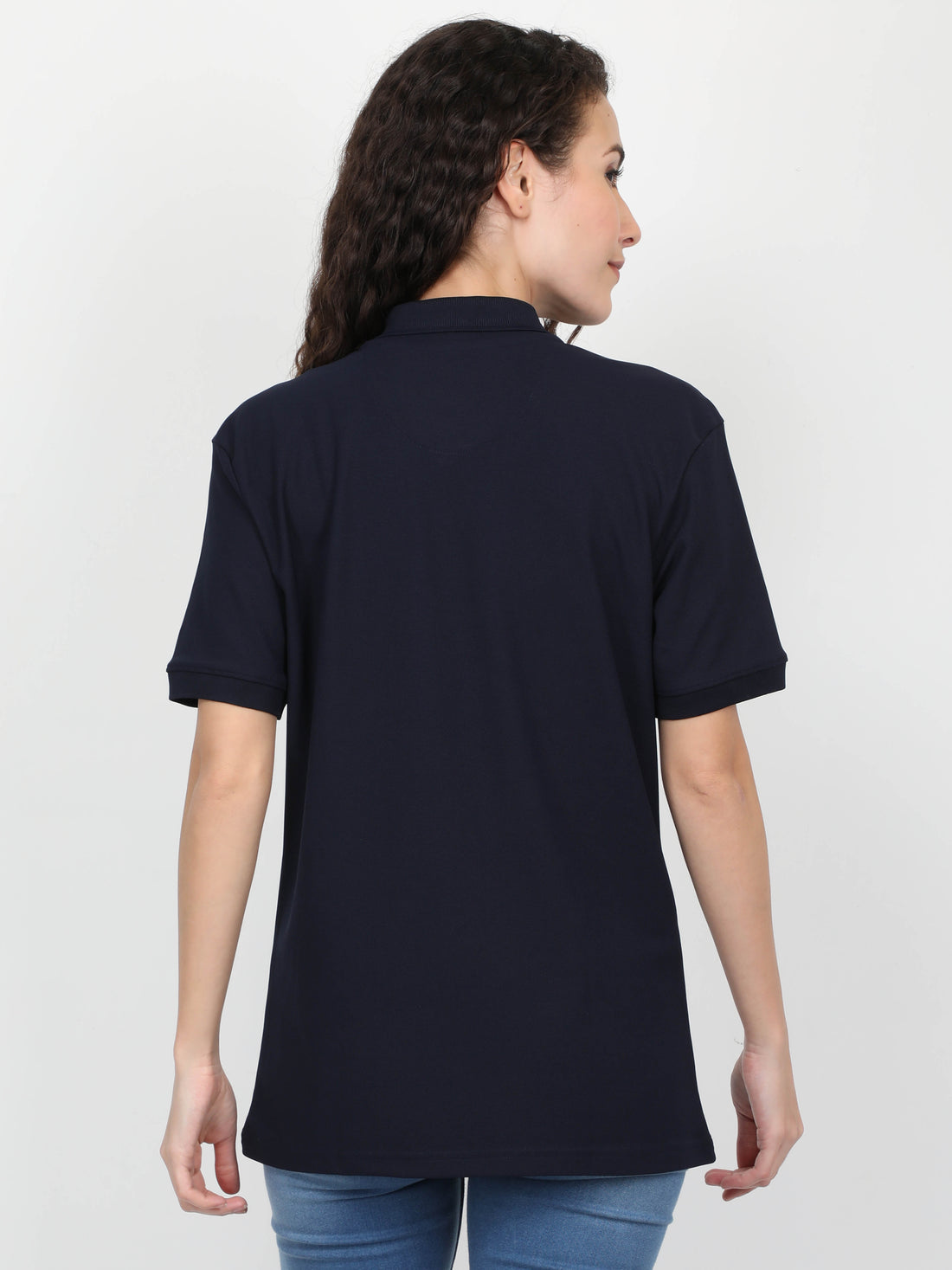 Women's rPET Sporty Polo TShirt - Midnightblue
