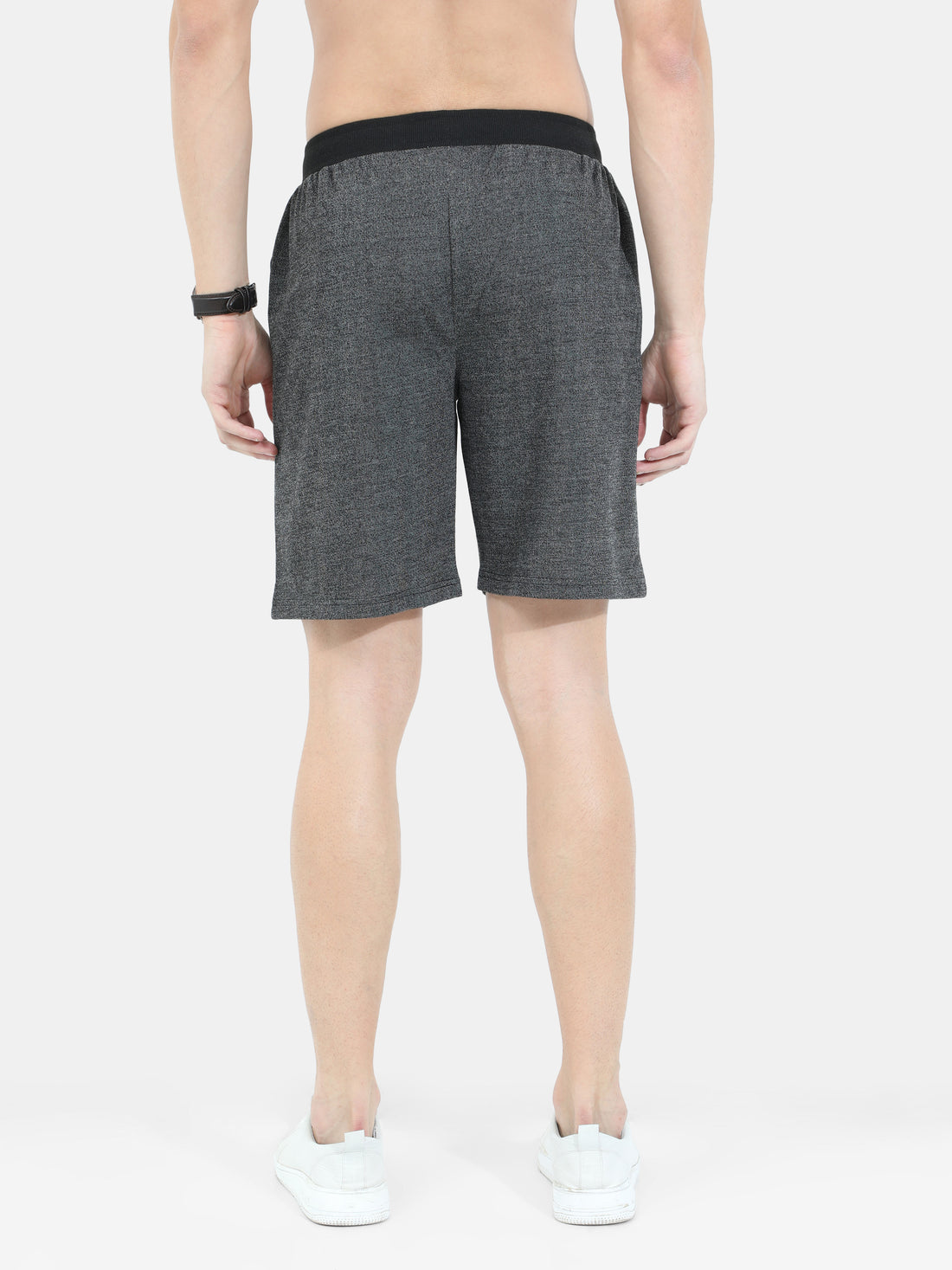 Men's Regular Dual Blend Casual Lounge Shorts - Black
