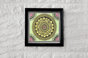 Mandala Color Art rPET Canvas Cloth Hand Painted by Artist