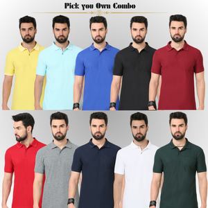 Pick Your Own Choice - Men's rPET Polo TShirt Combo Pack of 2