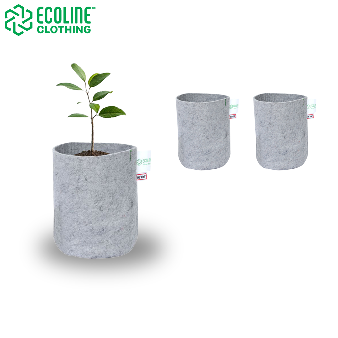 Sustainable Round Grow Bag – 6x6 Inch