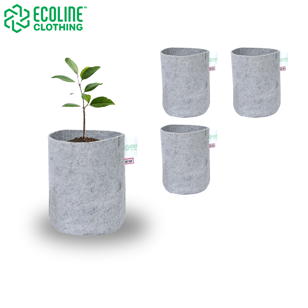 Sustainable Round Grow Bag – 6x6 Inch