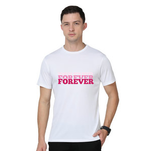 Men's Round Neck with Chest Print - Forever