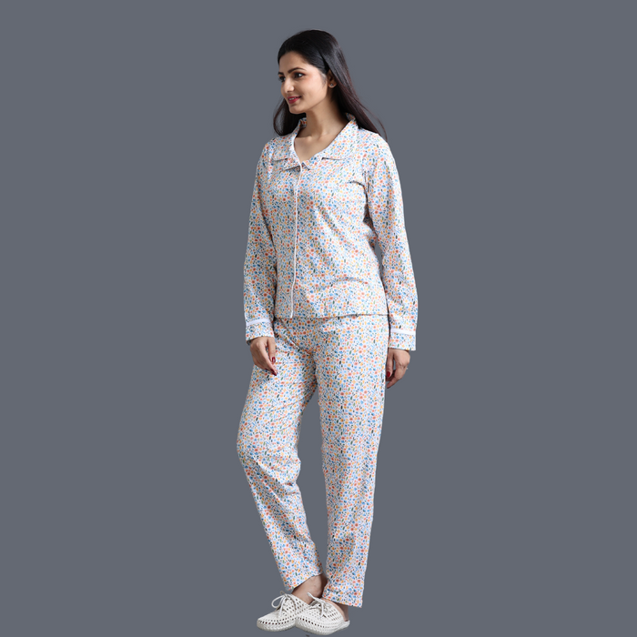 Eco Women's Flower Printed Pyjama Set