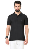 Plain Mens Polo TShirt - Black