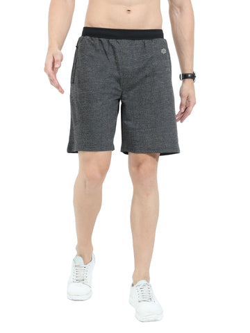 Men's Regular Dual Blend Casual Lounge Shorts - Black