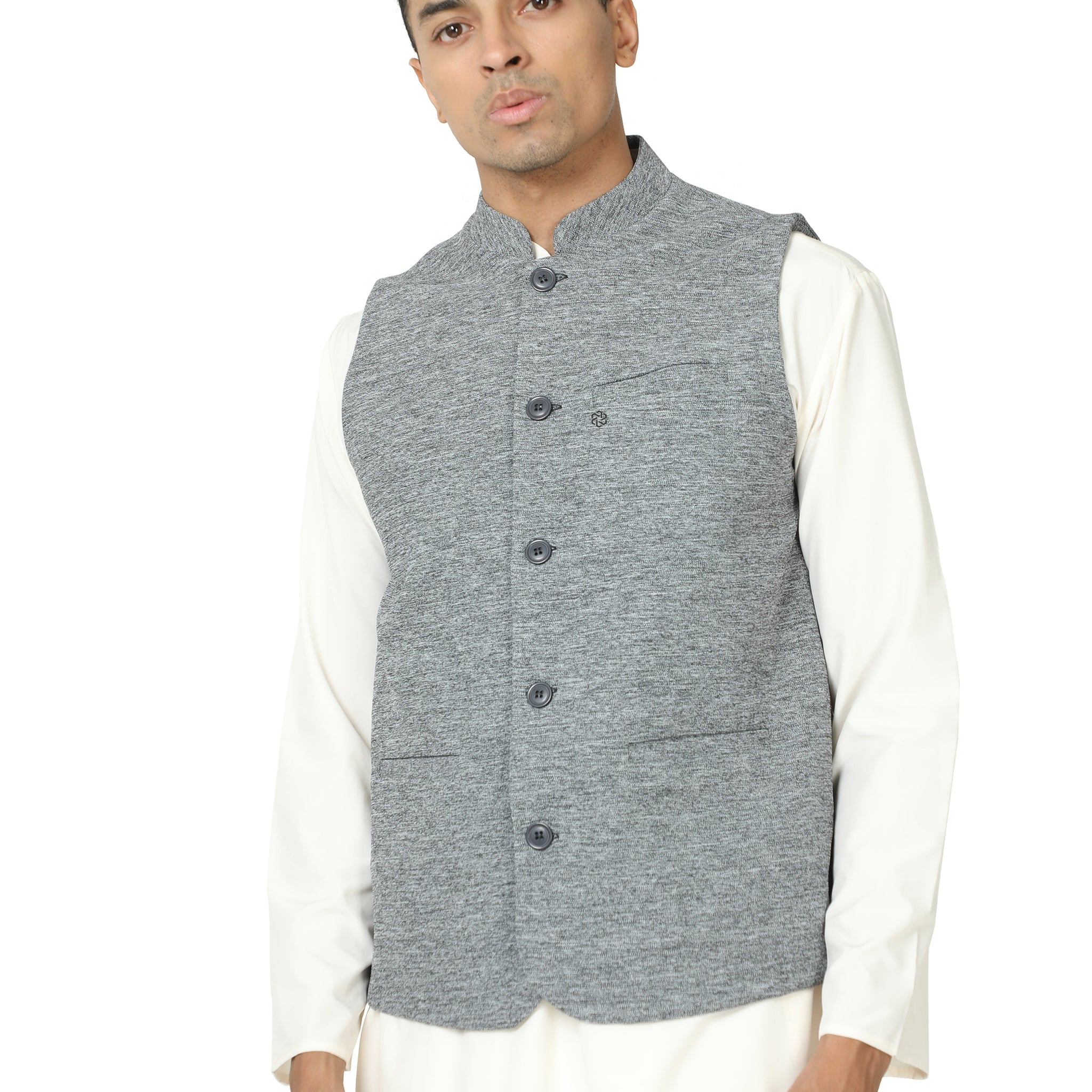 Mens Plus Size rPET Modi Jacket's - Black Melange