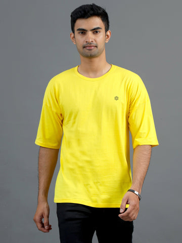 Men's Recycled Cotton Oversized Round Neck TShirt - Sp.Squash