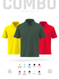 Pick Your Own Choice - Men's rPET Polo TShirt Combo Pack of 3