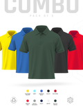 Pick Your Own Choice - Men's rPET Polo TShirt Combo Pack of 5