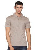 Solid Mens Polo T-Shirt - Nut Brown