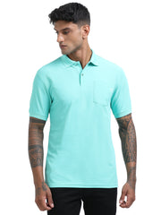 Plain Polo T-Shirt for Men - Bis Green