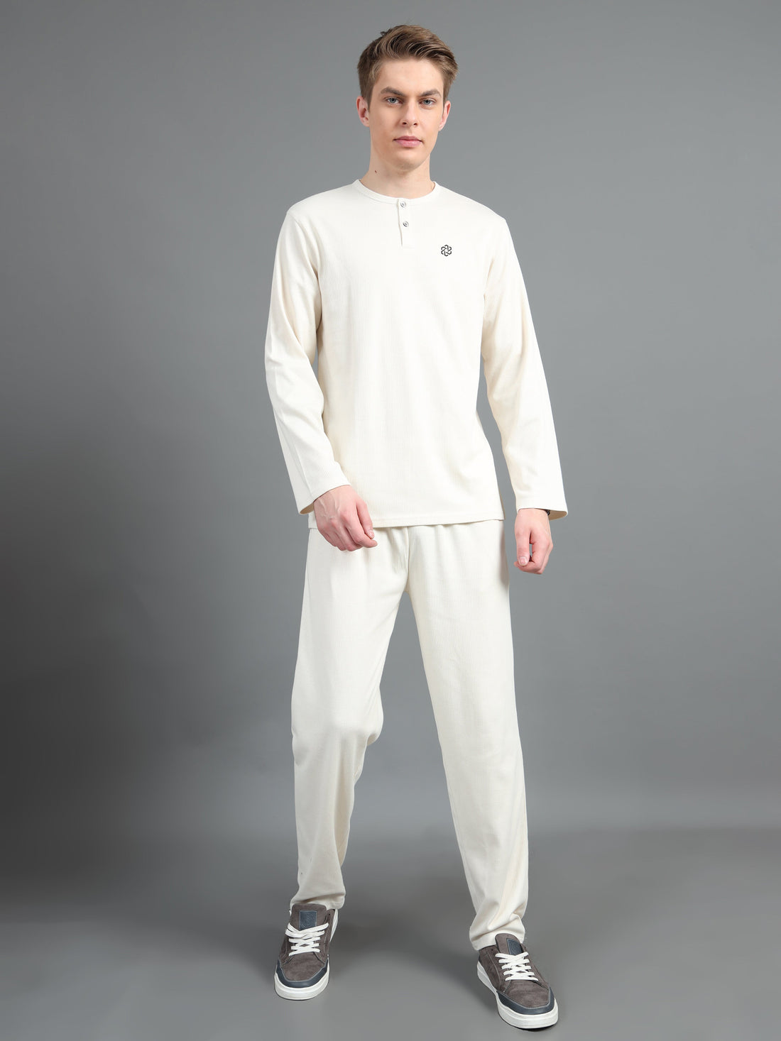 Men's rPET with Recycled Cotton Nature 2 Pcs Co-Ord Set ( T Shirt & Pant)