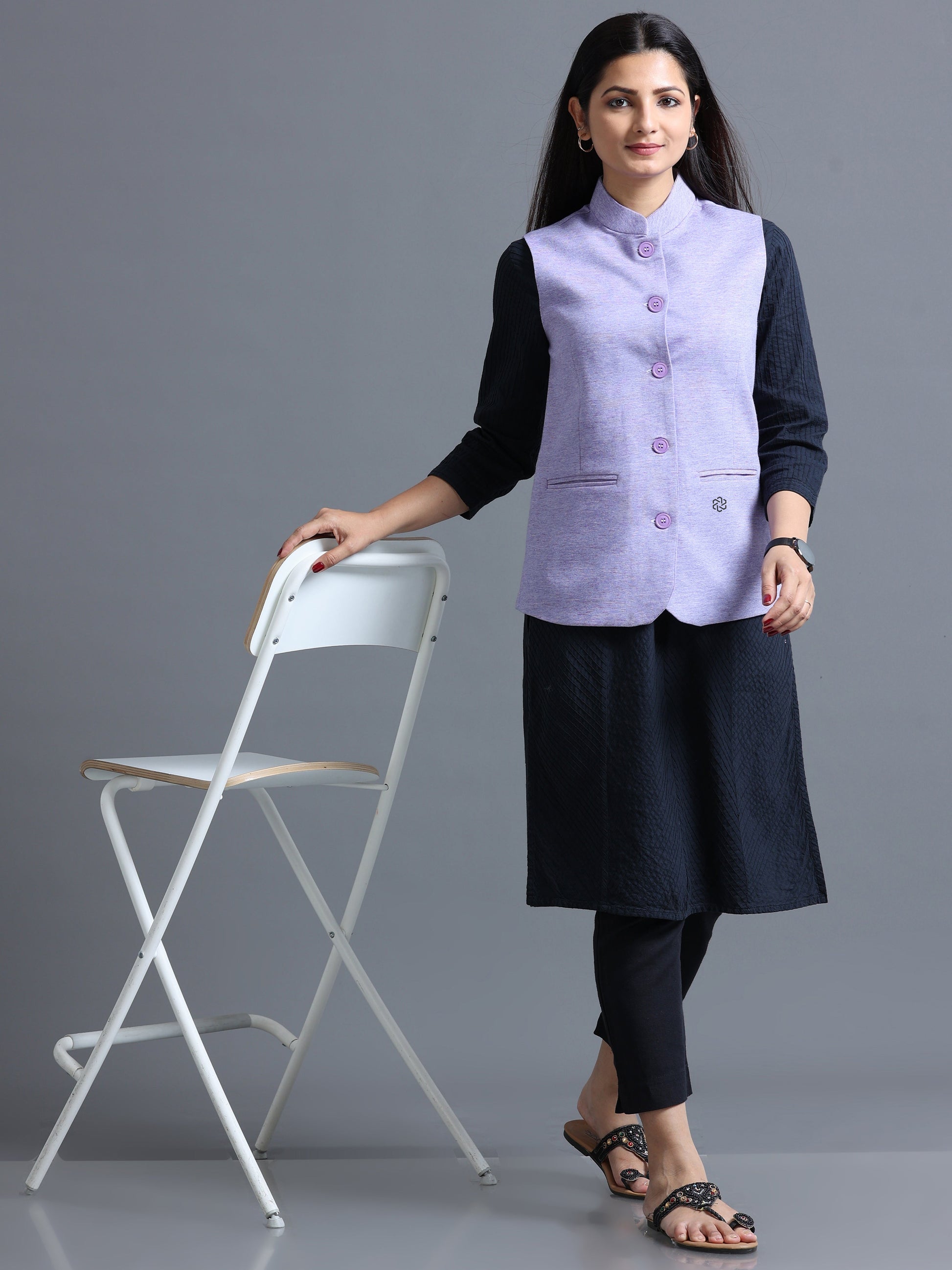 Women's Nehru Jacket – Jamun