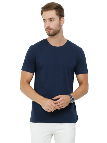 Eco Men's Round Neck TShirt - Navy