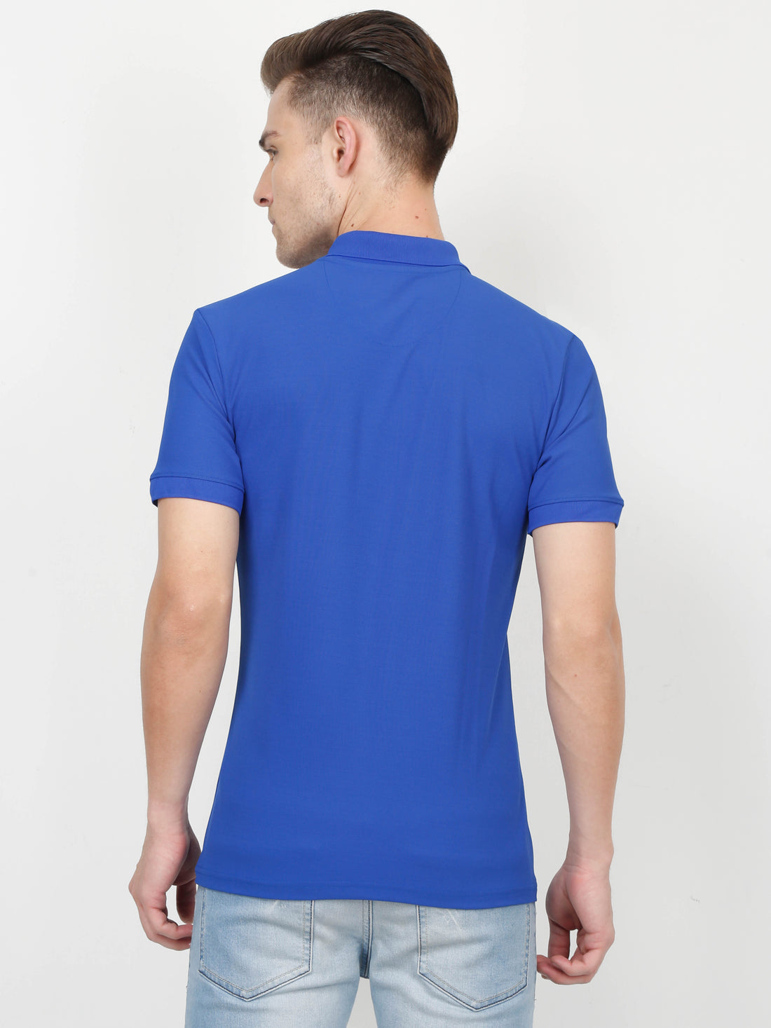 Sporty Polo T-Shirt for Men - Royal Blue