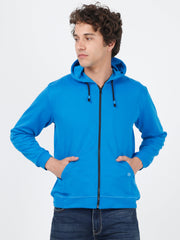 Men's rPET Hoodie - Cyan
