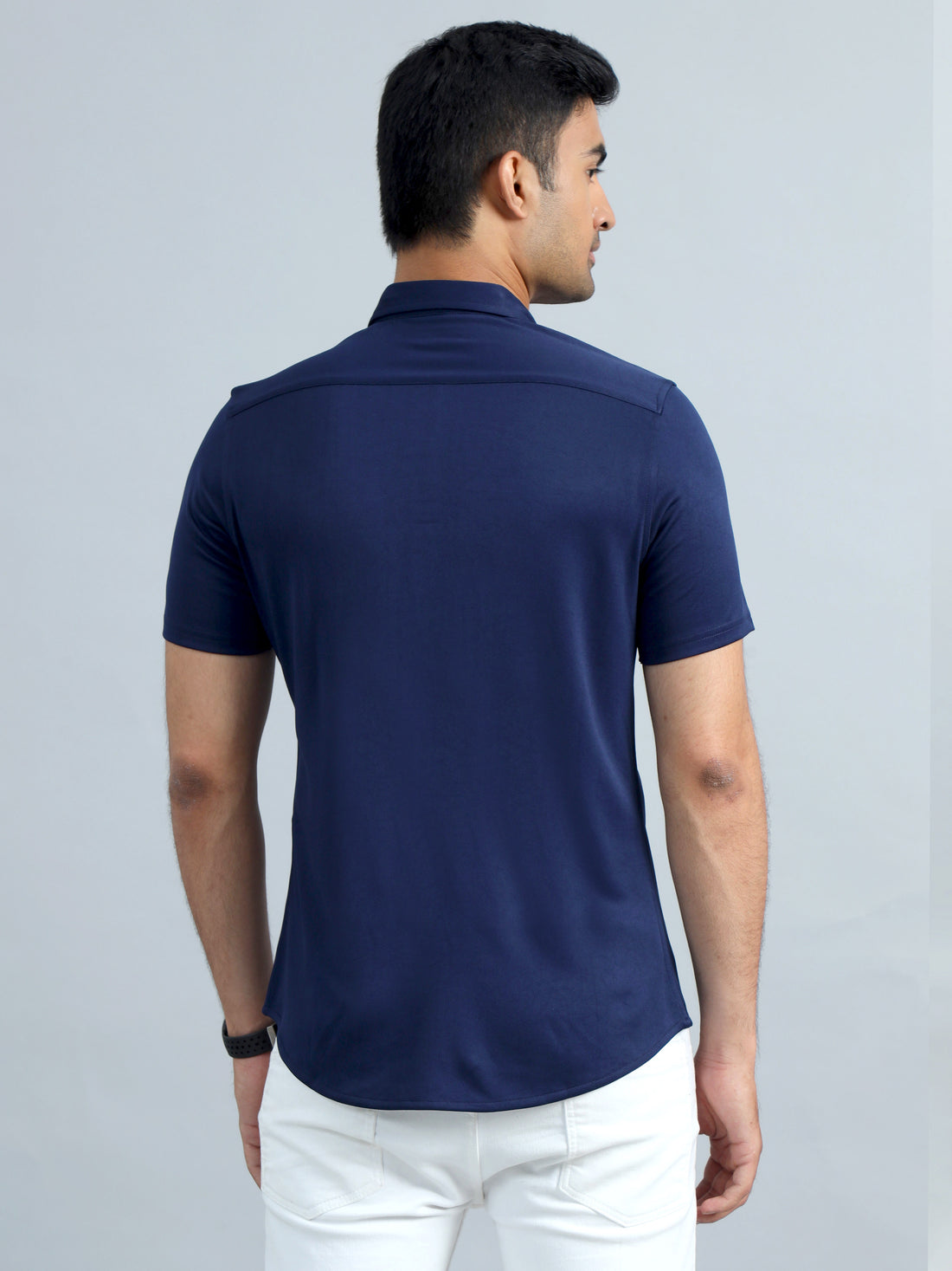 Men's rPET Casual Half Sleeve Shirts - Navy