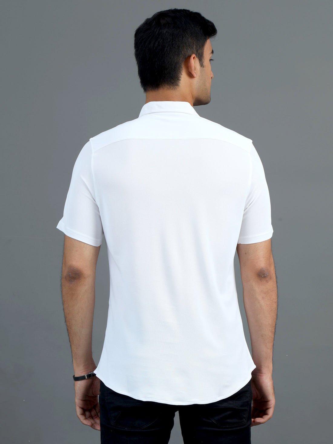 Men's rPET Casual Half Sleeve Shirts - White