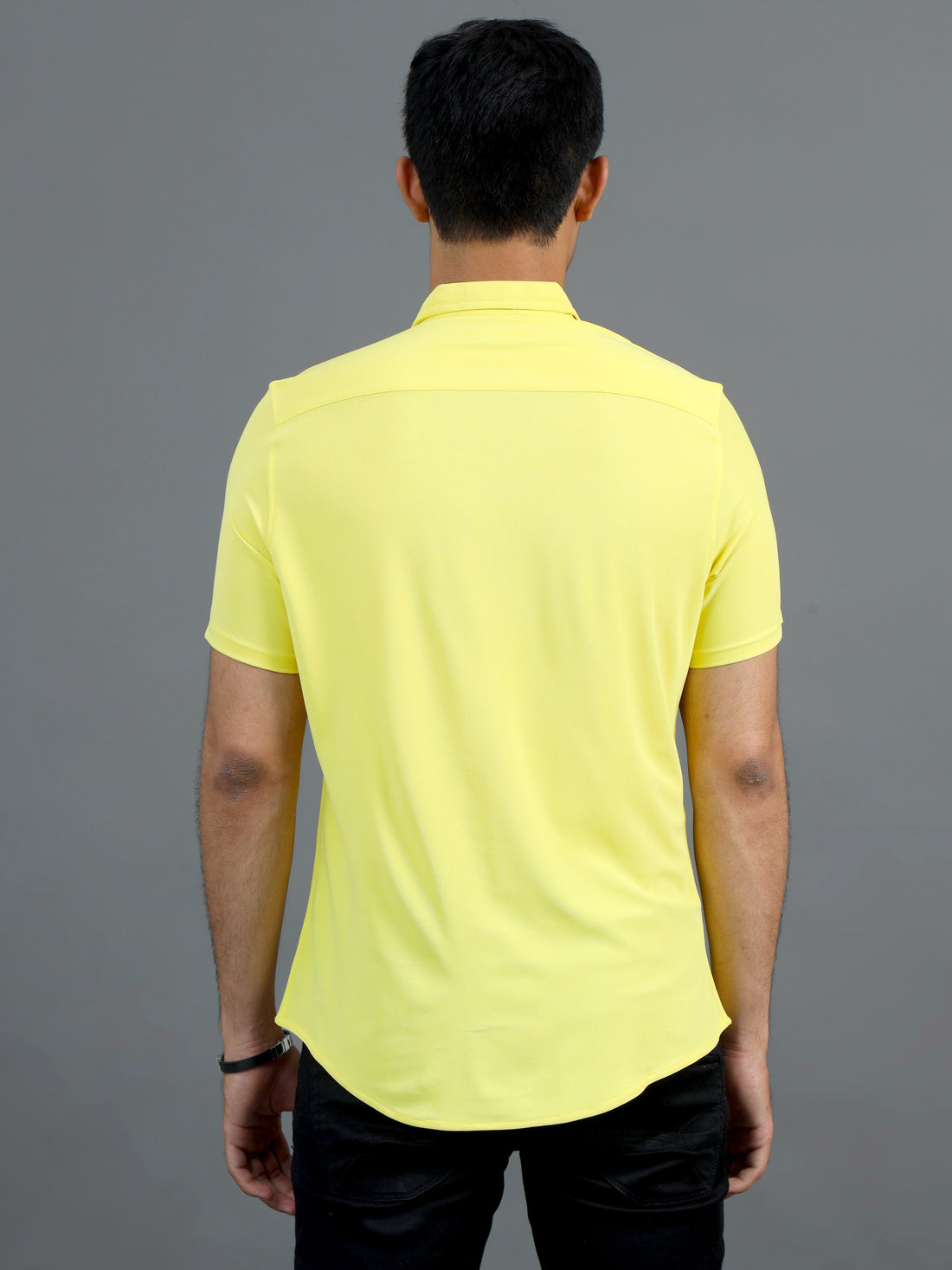Men's rPET Casual Half Sleeve Shirts - Sunshine Yellow