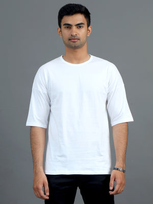 Men's Cotton Oversized Round Neck TShirt