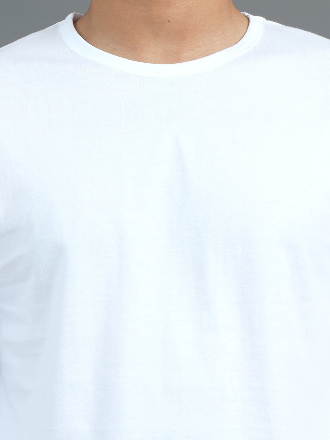 Men's Recycled Cotton Oversized Round Neck TShirt - White