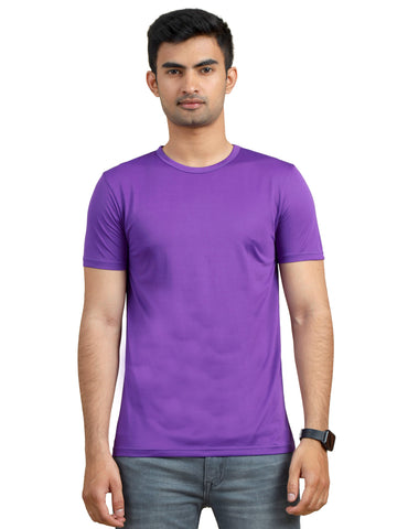 Men's rPET Round Neck TShirt - Violet