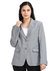 Women's rPET with Recycled Cotton Blazer - Black