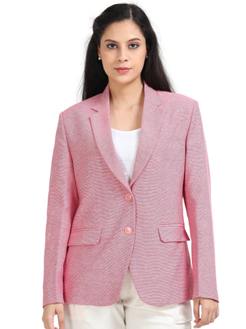Women's rPET with Recycled Cotton Blazer - Pink