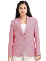 Women's rPET with Recycled Cotton Blazer - Pink