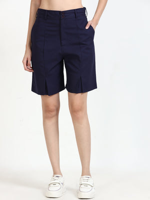 Women's Recycled Cotton Pleated Shorts