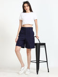 Women's Recycled Cotton Pleated Shorts