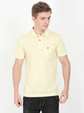 Solid Polo Tshirt for Men - Lemon