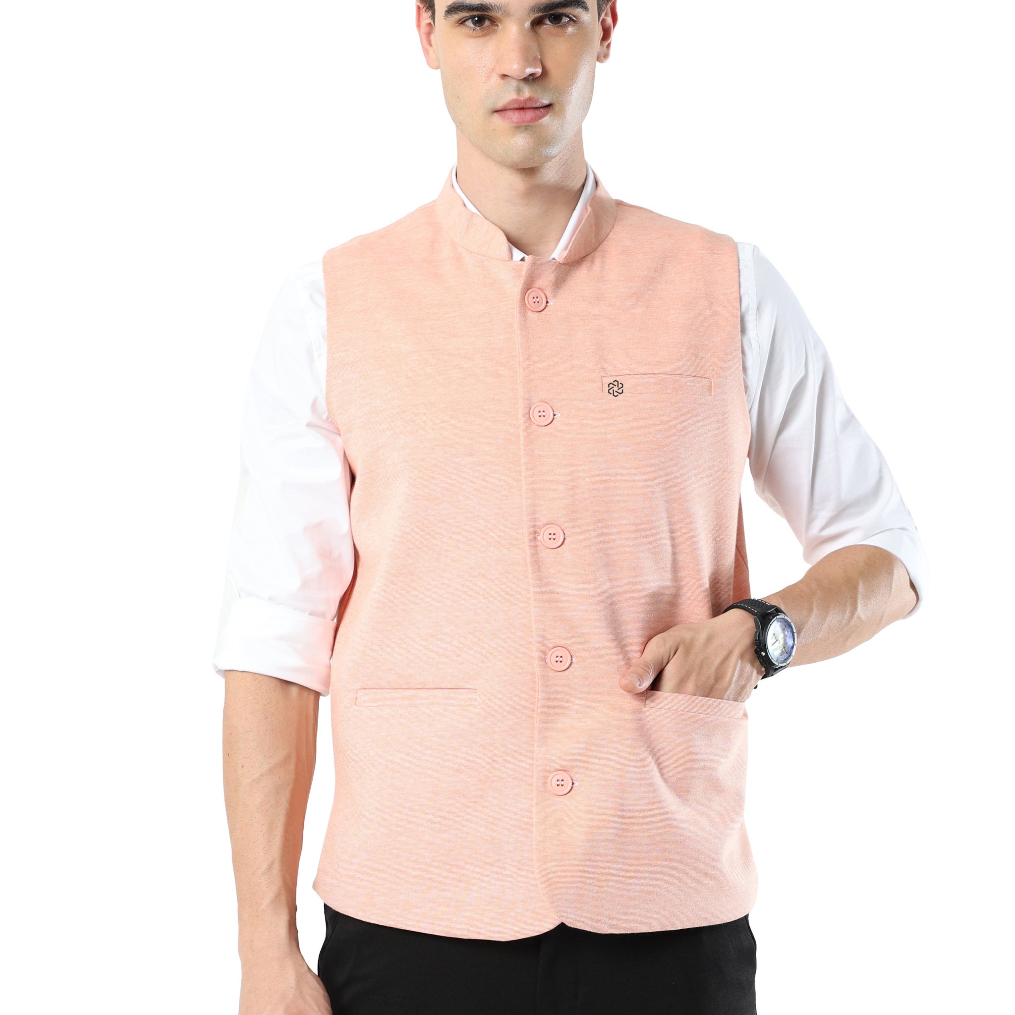 Mens Plus Size rPET with Recycled Cotton Modi Jacket's - Mandarin