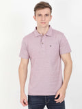 Solid Polo Tshirt for Men - Maroon