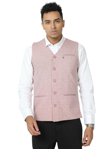 Men's Plus Size rPET SB V Neck Waistcoat's - Maroon