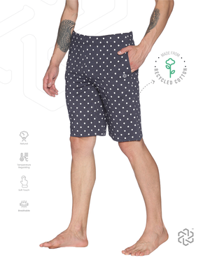 Men's Cotton Polka Dots Lounge Shorts