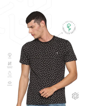 Men's Triangle Print Round Neck T-Shirt