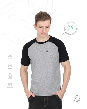 Men's rPET with Cotton Basic Raglan TShirt