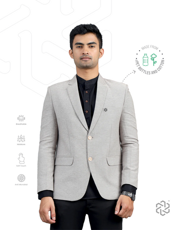 Men's rPET with Recycled Cotton Blazer