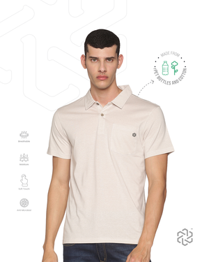 Men's rPET with Cotton Polo TShirt