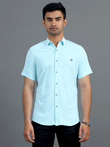 Men's rPET Casual Half Sleeve Shirts - Mint
