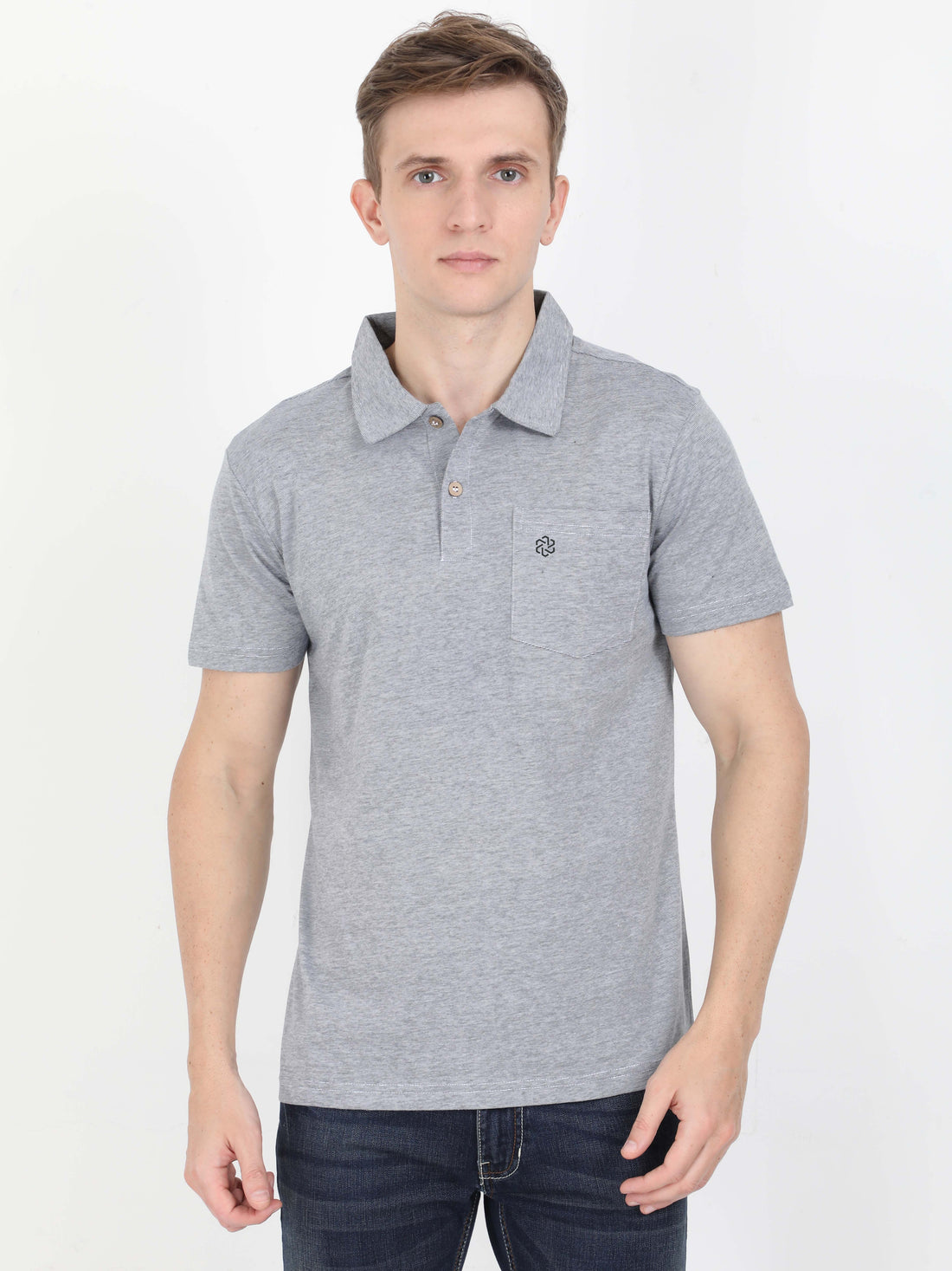 Solid Mens Polo Tshirt for Men - Navy